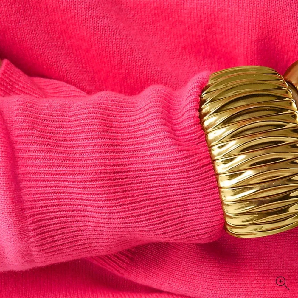 J. Crew Hot Pink Crewneck Sweater - Picture 3 of 5